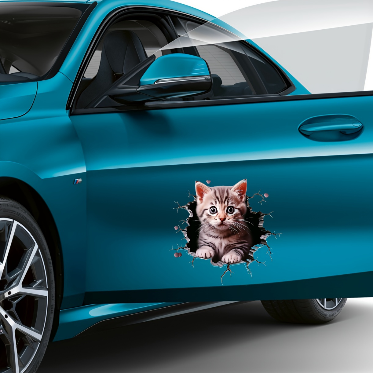 Laptop Accessories Aesthetic - Polyvinyl Chloride Cat Pattern Car Decal,