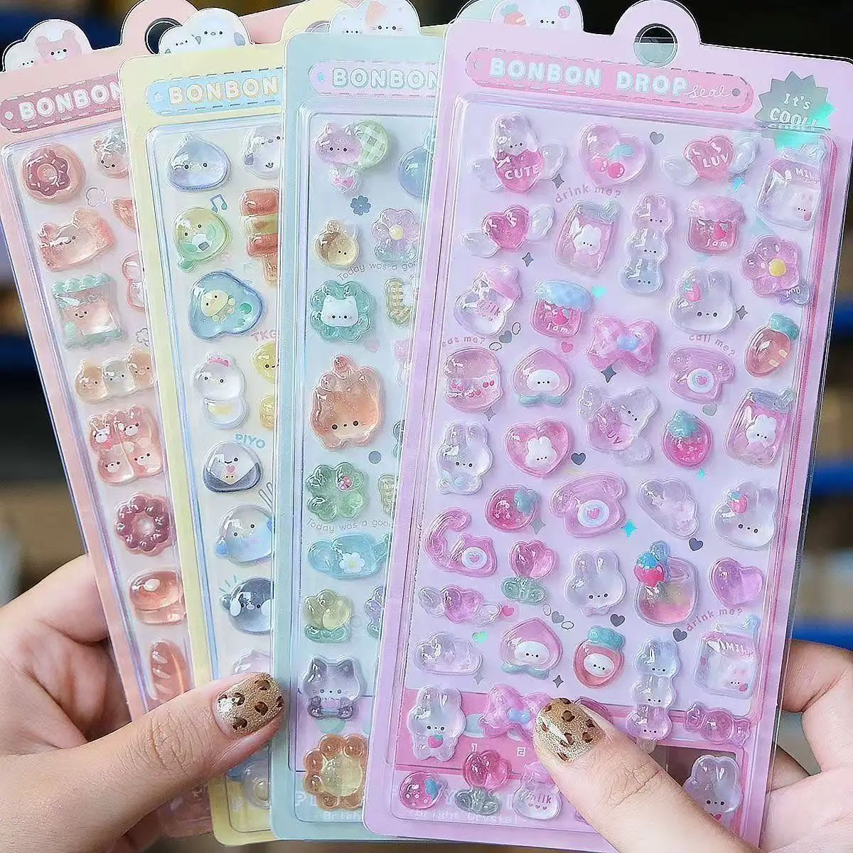Laptop Accessories Aesthetic - =-=2027Kawaii 3D Jelly Resin Stickers Cute
