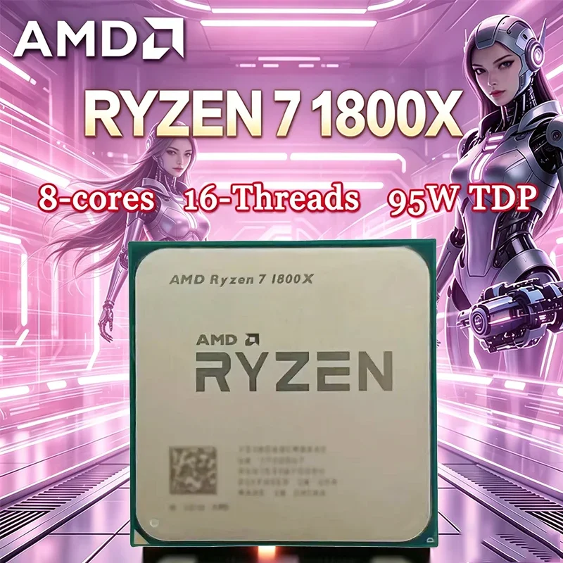 AMD Ryzen 7 1800X CPU 3.60GHz- - Amd Cpu Ryzen 7 recension och pris