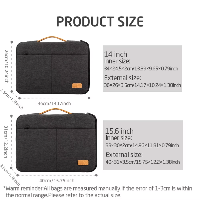 Laptop Sleeve bag 14 15.6 Inch - Laptop Accessories Travel Case recension och pris
