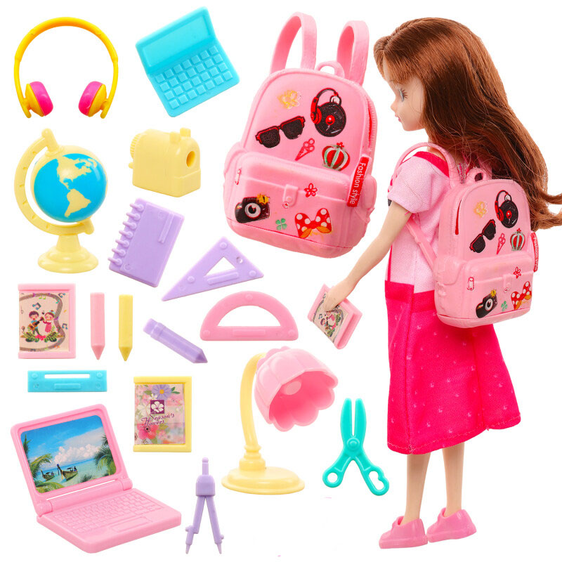 Fashion 19 Doll Furniture Scho - Laptop Accessories Kit recension och pris