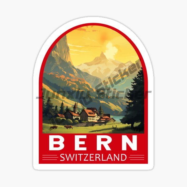 BERN SWITZERLAND Flag Car Stic - Laptop Accessories Aesthetic recension och pris