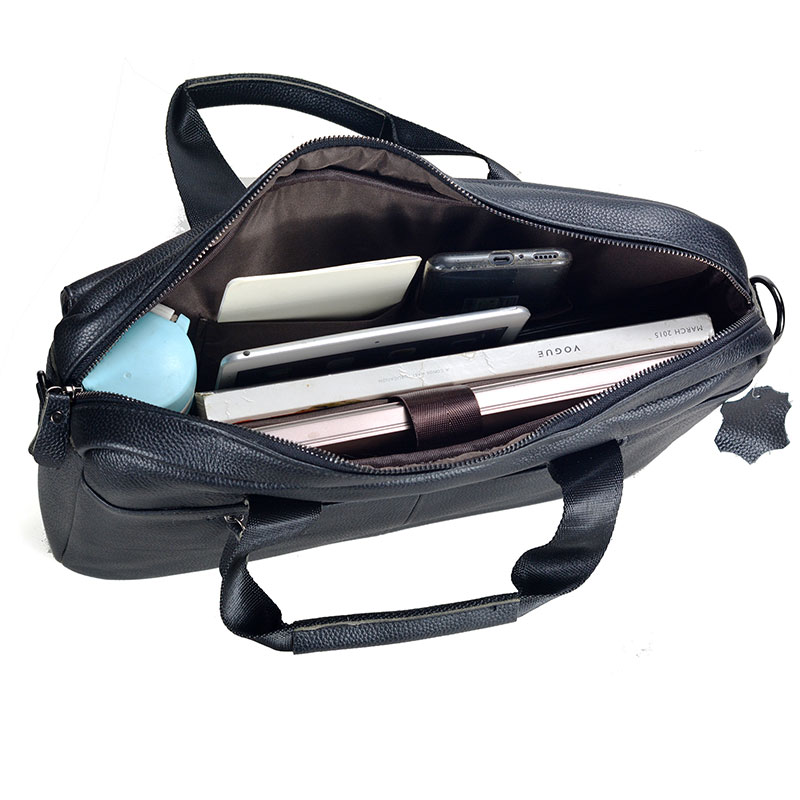 Large Men's Genuine Leather Ha - Laptop Accessories Travel Case recension och pris