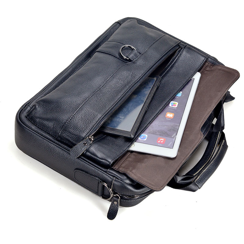 Large Men's Genuine Leather Ha - Laptop Accessories Travel Case recension och pris