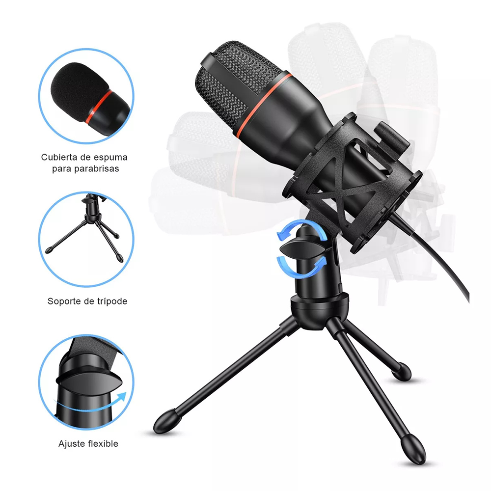 Condenser Microphone USB Wired - Laptop Accessories Rgb recension och pris