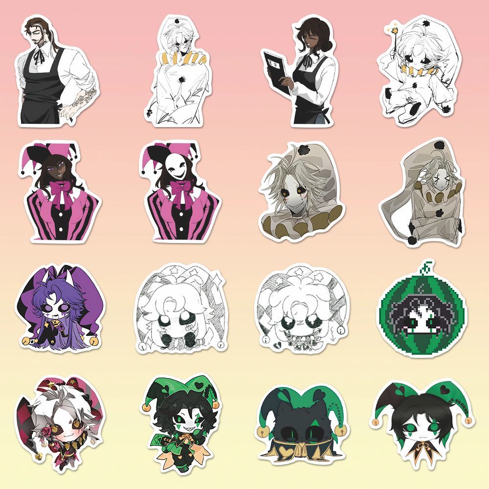 73PCS The Freak Circus Pierrot - Laptop Accessories Aesthetic recension och pris