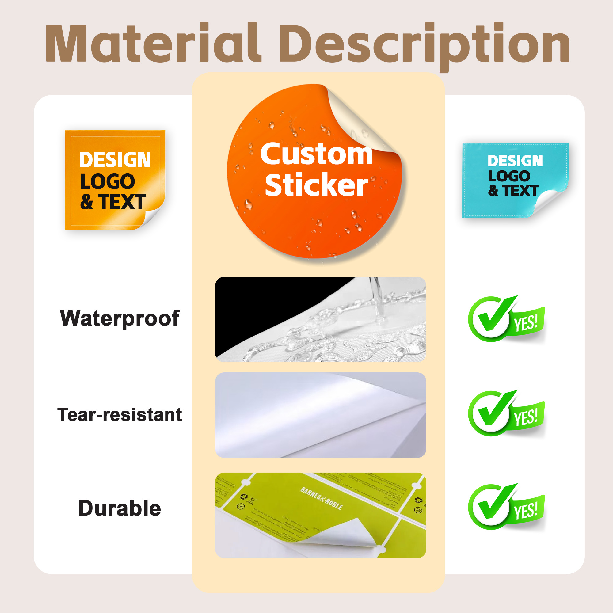 Custom Stickers PVC Waterproof - Laptop Accessories Aesthetic recension och pris
