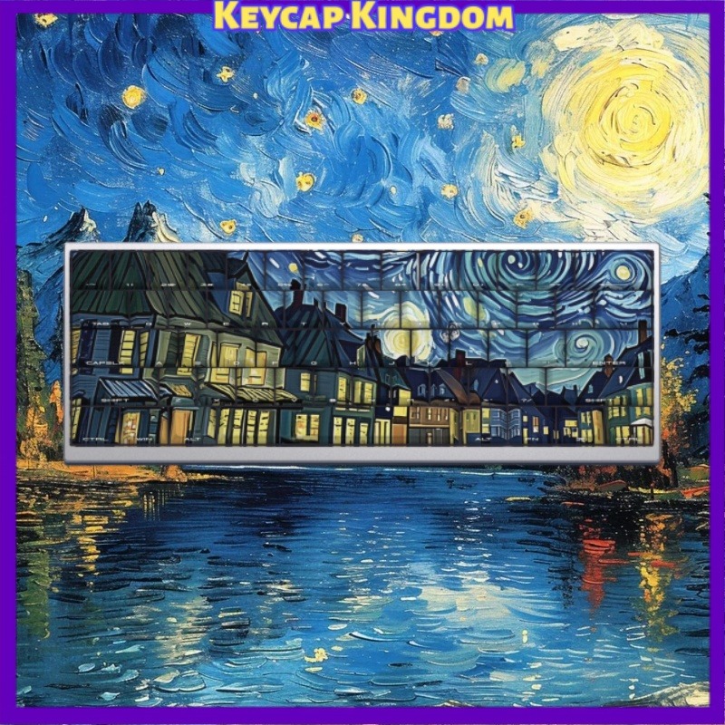 Van Gogh Starry Sky Theme Keyc - Keyboard Laptop Accessories recension och pris
