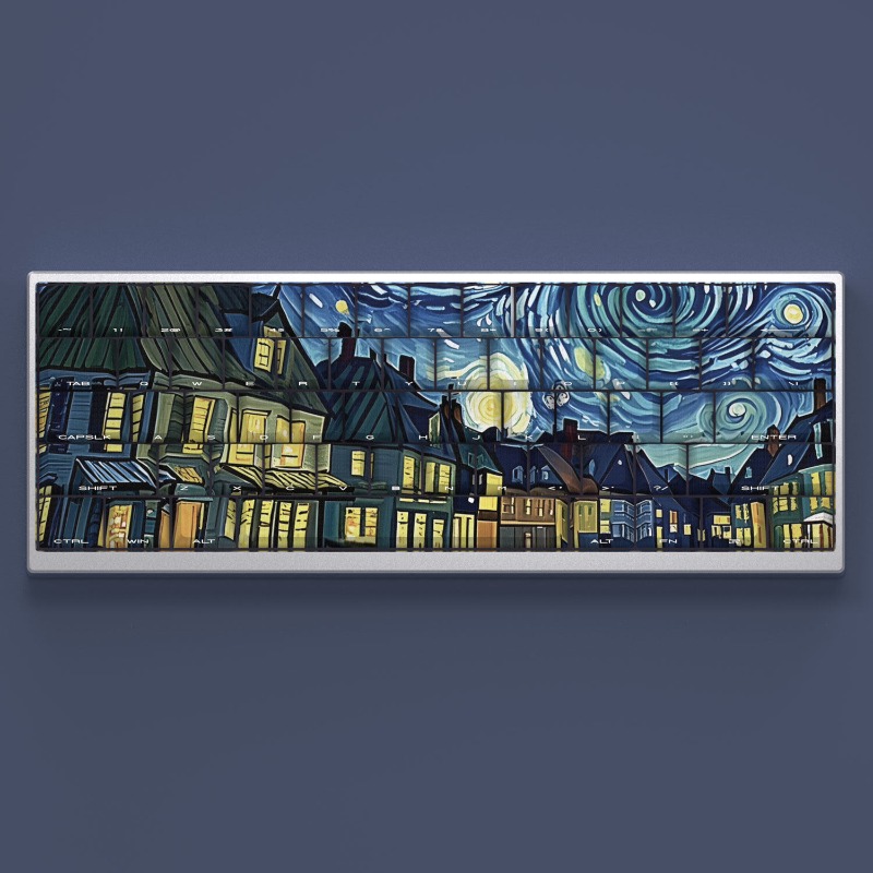 Van Gogh Starry Sky Theme Keyc - Keyboard Laptop Accessories recension och pris