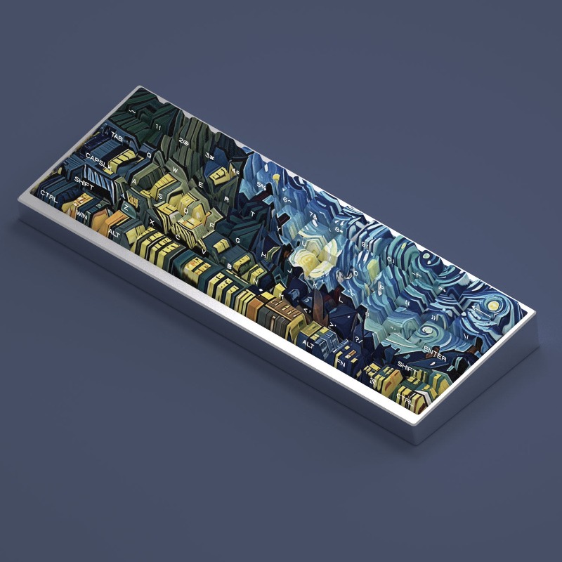 Van Gogh Starry Sky Theme Keyc - Keyboard Laptop Accessories recension och pris