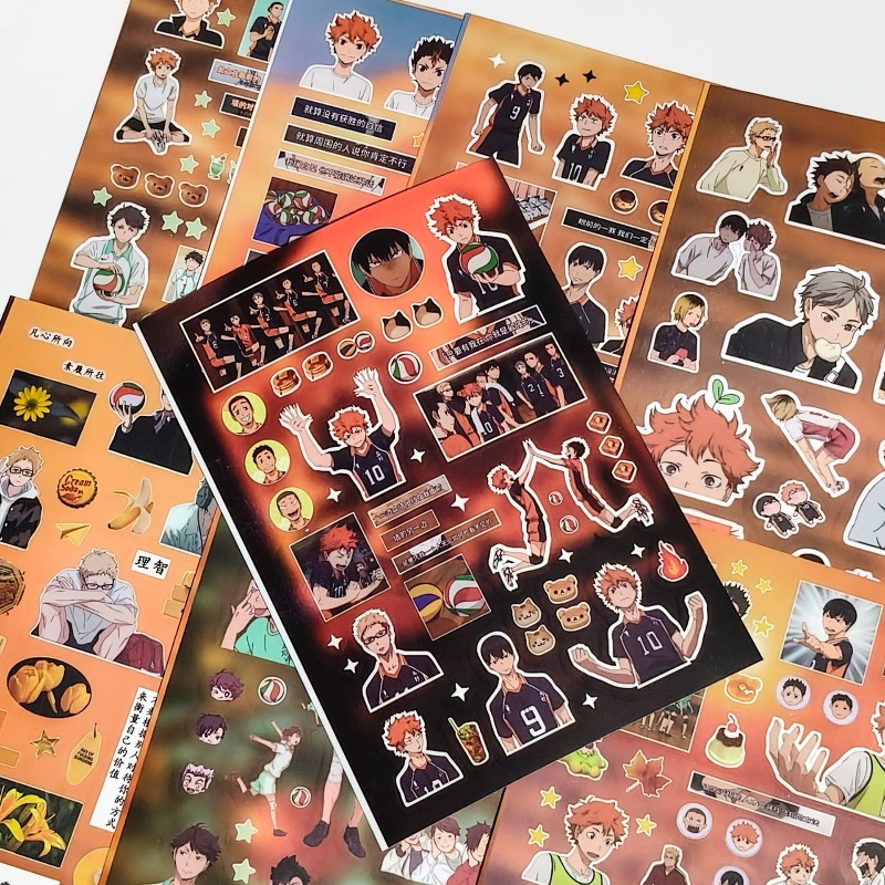 8pcs/set Haikyuu Anime Periphe - Laptop Accessories Kit recension och pris