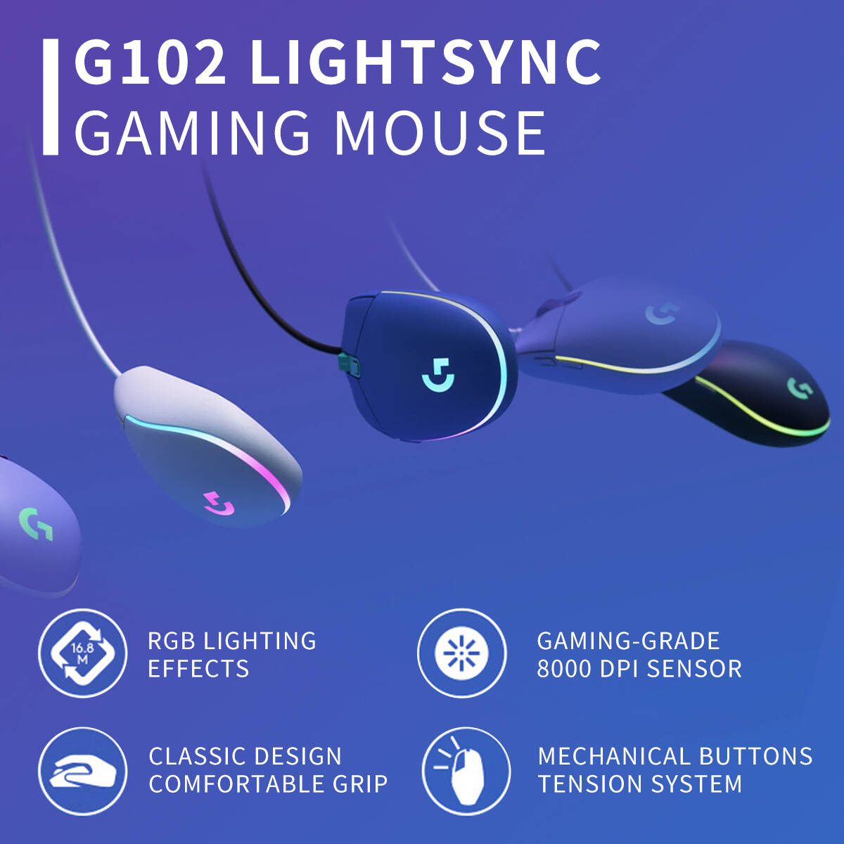 G102 Logitech G203 Gaming Mous - Logitech Mouse G203 recension och pris
