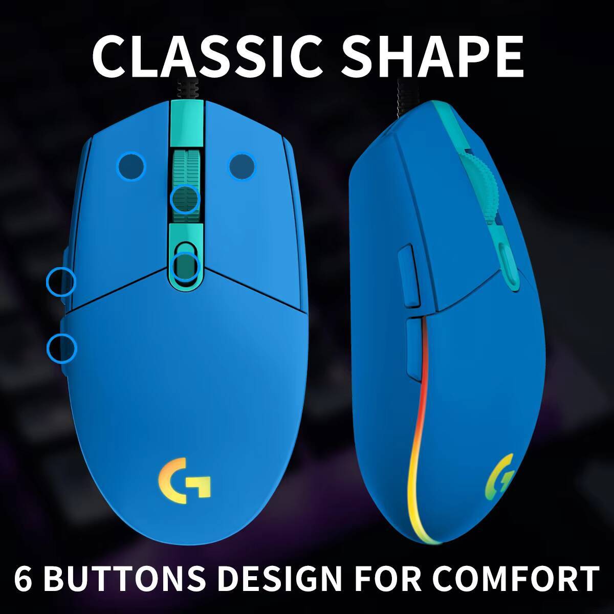 Logitech G203 Gaming Mouse LIG - Logitech Mouse G203 recension och pris