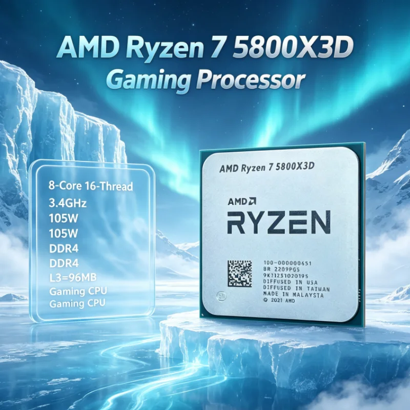 AMD R7 5800X3D 96 MB Gaming Pr - Amd Cpu Ryzen 7 recension och pris