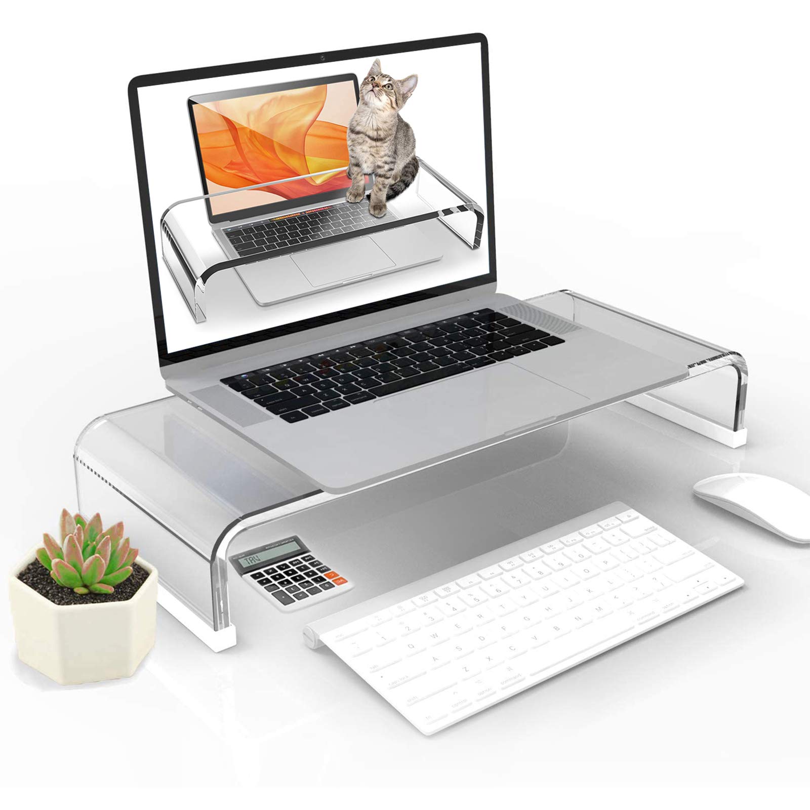 Clear Acrylic Laptop Stand Rob - Keyboard Laptop Accessories recension och pris