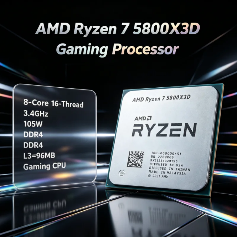 AMD R7 5800X3D 96 MB Gaming Pr - Amd Cpu Ryzen 7 recension och pris