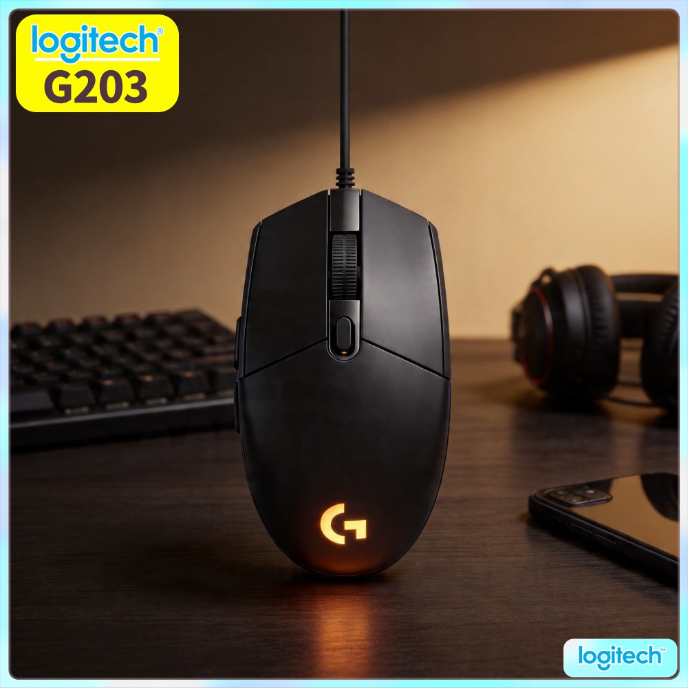 Logitech G203 Wired Gaming Mou - Logitech Mouse G203 recension och pris