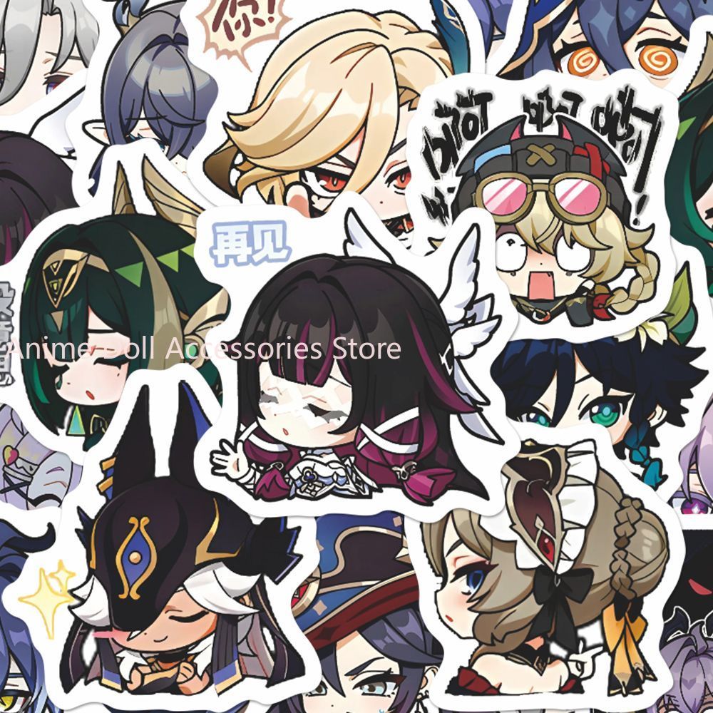 64PCS Genshin Impact Moon Maid - Laptop Accessories Aesthetic recension och pris