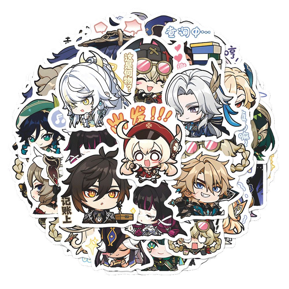 64PCS Genshin Impact Moon Maid - Laptop Accessories Aesthetic recension och pris